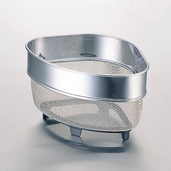 水切れが良く、衛生的なステンレス製。 【商品仕様】 約210×150×125mm（149g） 本体網・枠：18-0ステンレススチール、足部：ABS樹脂（耐熱温度：80度） 日本製 こちらの商品は、パッケージの都合上、ラッピング・のし非対応と...