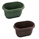 エアスリットプランター670 トレー付き (カーキ/チョコブラウン) (0489174_5)花鉢 観葉植物 植木鉢 ディスプレイ ガーデニング【日本製】菜園 植...