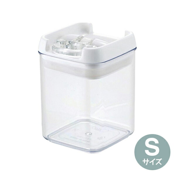 Rakuten - デル キャニスター S ホワイト (24119) 保存容器 樹脂製 調味料入れ 簡易密閉 ストッカー 卓上 容器 透明 見せる収納