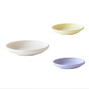 ほわりキッズプレート (ホワイト/イエロー/パープル) (077606_8) 15cm 丸皿 皿 洋食器 朝食 デザート フルーツ ナチュラル 北欧風 軽い 食器 ディッシュ サークル SDGs【日本製】キッズ 子供 こども ミニ 小さめ
