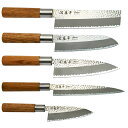 関藤平Classic 包丁5点セット (菜切包丁&三徳包丁&刺身包丁&出刃包丁&小出刃包丁) (32072) ステンレス刃物鋼 鎚目 刺身 板前 魚 肉 和包丁...