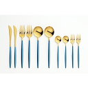PORTO ポルト ディナーセット10pc(金メッキ)【カトラリーケース付】(PRT-6) キッチン ナイフ スプーン フォーク おもてなし ギフト デザート ...