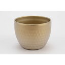 チタン槌目ぐい吞み(二重構造) シャンパンゴールド (PY-C022) 80ml 洋食器 お酒 晩酌 ギフト 高級感 和風【日本製】 お花見 燕三条 チタン 二重構造 保温 保冷 槌目 軽量 サビが少ない