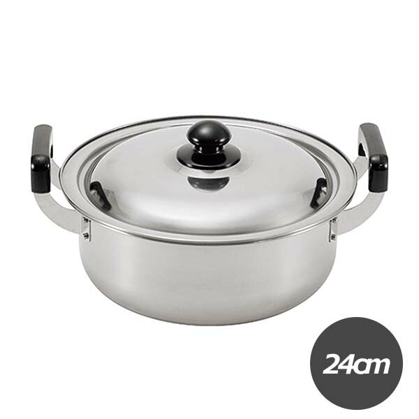Rakuten - 【 IH対応 】たらふく 大型鍋 24cm (TF-103) ステンレス 4.2L 両手鍋 大容量 たっぷり おでん 煮物 芋煮 茹で 麺 煮込み 和食 大鍋 家庭
