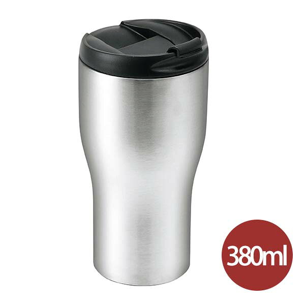 Rakuten - アンカラーズ 真空二重フタ付ステンレスタンブラー 380ml (UC-06) 真空二重構造 ステンレス 保温 保冷 380ml マグカップ オフィス 卓上 蓋付き 割れない 衛生的 スリム 広口 カーマグ 底ラバー付き 滑りにくい ドライブ アウトドア コーヒー ドリップ タンブラー