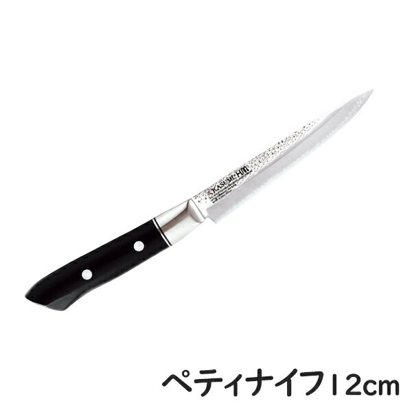 スミカマ 霞 KASUMI HM ぺティナイフ12cm (72012) ステンレス 包丁 果物ナイフ ペティナイフ 高級 切れ味 長持ち 高品質 ギフト 槌目 カスミ包丁 関市