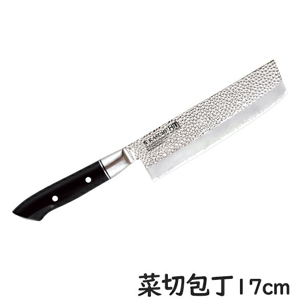 スミカマ 霞 KASUMI HM 菜切包丁17cm (74017) ステンレス ナイフ 高級 切れ味 長持ち 高品質 ギフト 槌目 カスミ包丁 関市