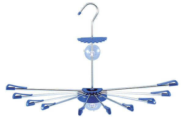 Rakuten - スリック 壁ピタミニ(0571008)ピンチ10ヶ所 ハンガー 吸盤 ステンレス 洗濯 脱衣所 室内 物干し ランドリー【日本製】