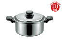 ヘルシークック 両手鍋22cm (HC-22W) 4.6L ソースポット 煮込み おでん ステンレス エコ 減油 ウォーターシール IH対応・ガス火対応 タマハ...