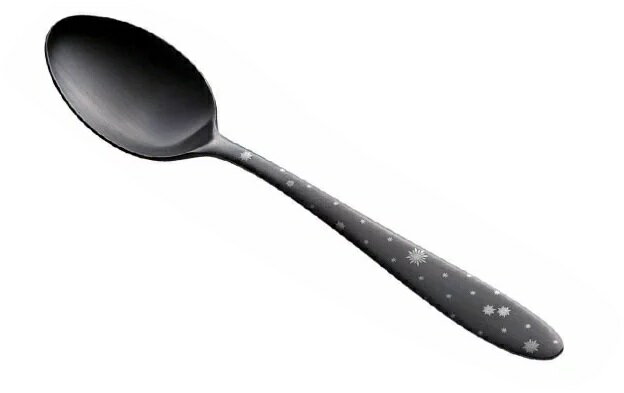 Rakuten - RIKYU ステン シーク 黒酸化発色「CRYSTAL」ティースプーン(004120BKCR)クリスタル ステンレス 卓上 洋食器 カトラリー 上品 和風 シンプル 使いやすい 黒 ブラック【日本製】【メール便対応】