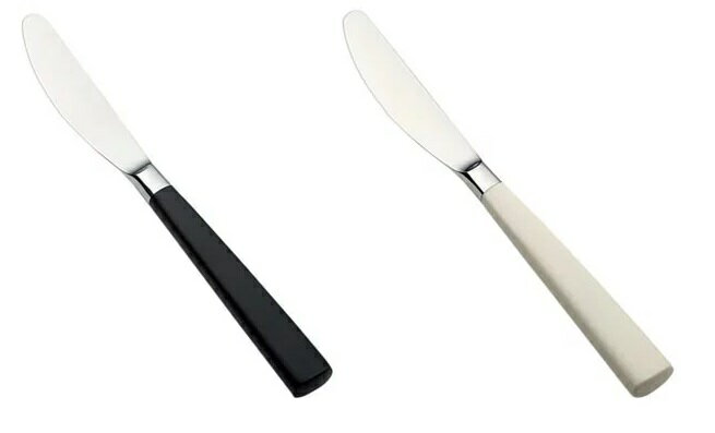 「IVON」(アイヴォン) ディナーナイフ(白/黒)(35400001_35400101)カトラリー 洋食器 卓上 シンプル カ..