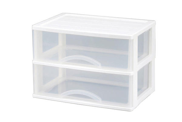 アレージ2段(489134)/収納 ホワイト インナーボックス 引出し デスクワーク 小物入れ 日本製