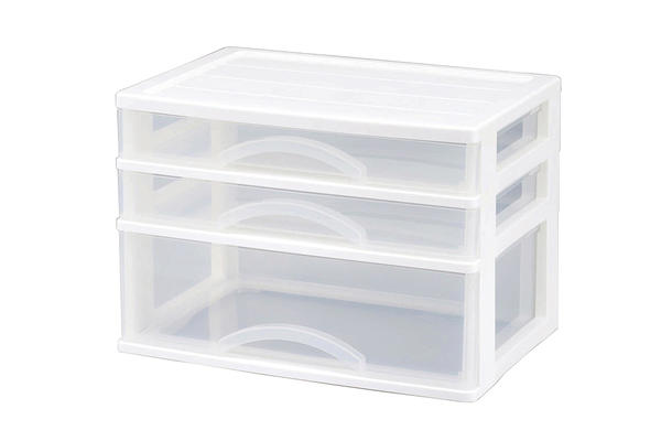 アレージ3段(489135)/収納 ホワイト インナーボックス 引出し デスクワーク 小物入れ 日本製