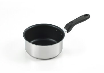 プチクック IH対応片手鍋14cm(PC-14S)二層鋼 ステンレス アルミ フッ素加工 シルバー お弁当 朝食 レトルト食品 ミニ ソースパン ミルクパン ガス火対応・IH対応 ギフト 母の日