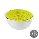 ミラくるザル・ボウル 小(グリーン)(MZ-3512)キッチン 水切り そうめん わかめ サラダ 洗米 手軽 ミラクル【日本製】