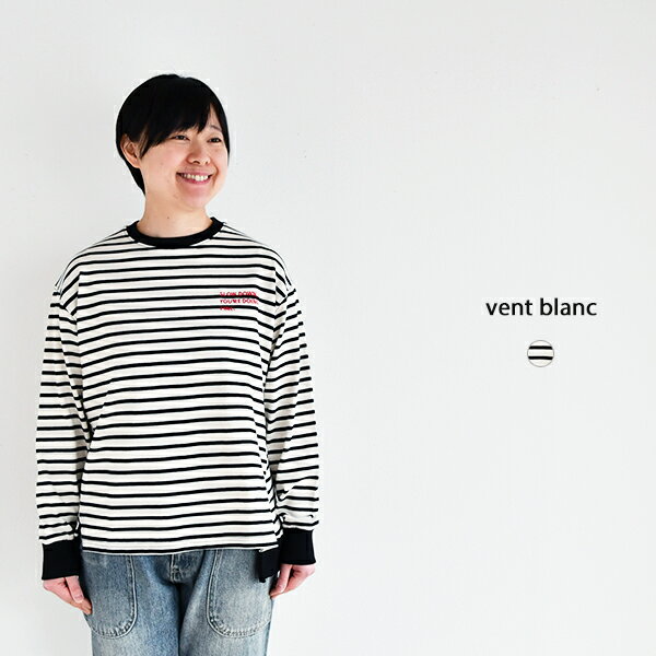 樂天商城 - vent balnc 20/-天竺刺繍デザインプルオーバー