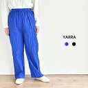 メーカー希望小売価格はメーカー商品タグに基づいて掲載しています。YARRA「クリンクルストレートパンツ」 軽さとコシのある綿とポリエステルの生地を使っています。 クリンクル(しわ)加工を施して、表情のある仕上がりになります。 ウエストは総ゴムで、内側のヒモで調整ができます。 両サイドにポケットがあって、ヒップにはポケットはございません。 ストンとしたストレートでレングスもきちんとあるパンツです。 カラーはブルーとブラックの2色展開です。 ● ● ● Coordinated items ● ● ● Tops / YARRA ITEM INFORMATION SIZE ウエスト ヒップ わたり また上 また下 総丈 FREE 63～87cm 112cm 34cm 37cm 61cm 98cm 商品の特性上、サイズに誤差が生じます。 COLOR 　50：ブルー 99：ブラック FABRIC 　綿63% ポリエステル37% COUNTRY 　中国 LAUNDRY MODEL 　156 cm、50 kg