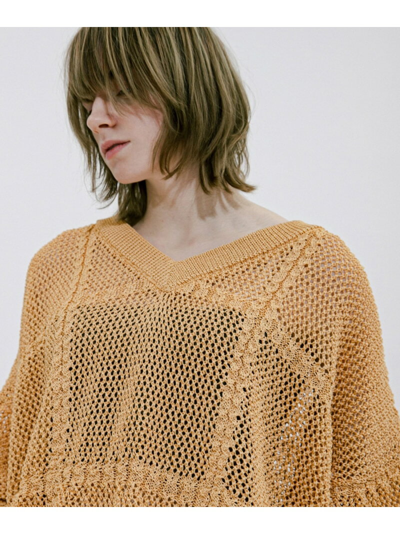 【SALE／50%OFF】mesh loose knit LAATO ラート トップス ニット【RBA_E】【送料無料】[Rakuten Fashion]