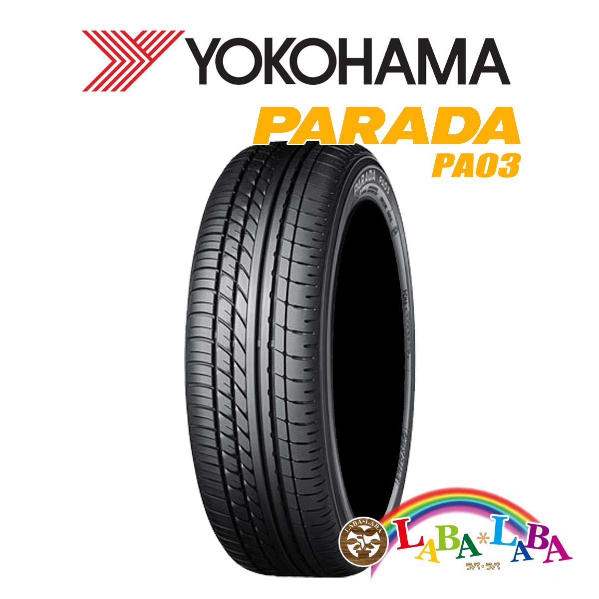 YOKOHAMA ヨコハマ PARADA パラダ PA03 165/55R14 95/93N サマータイヤ ハイエース等 ブラックレター 4本セット