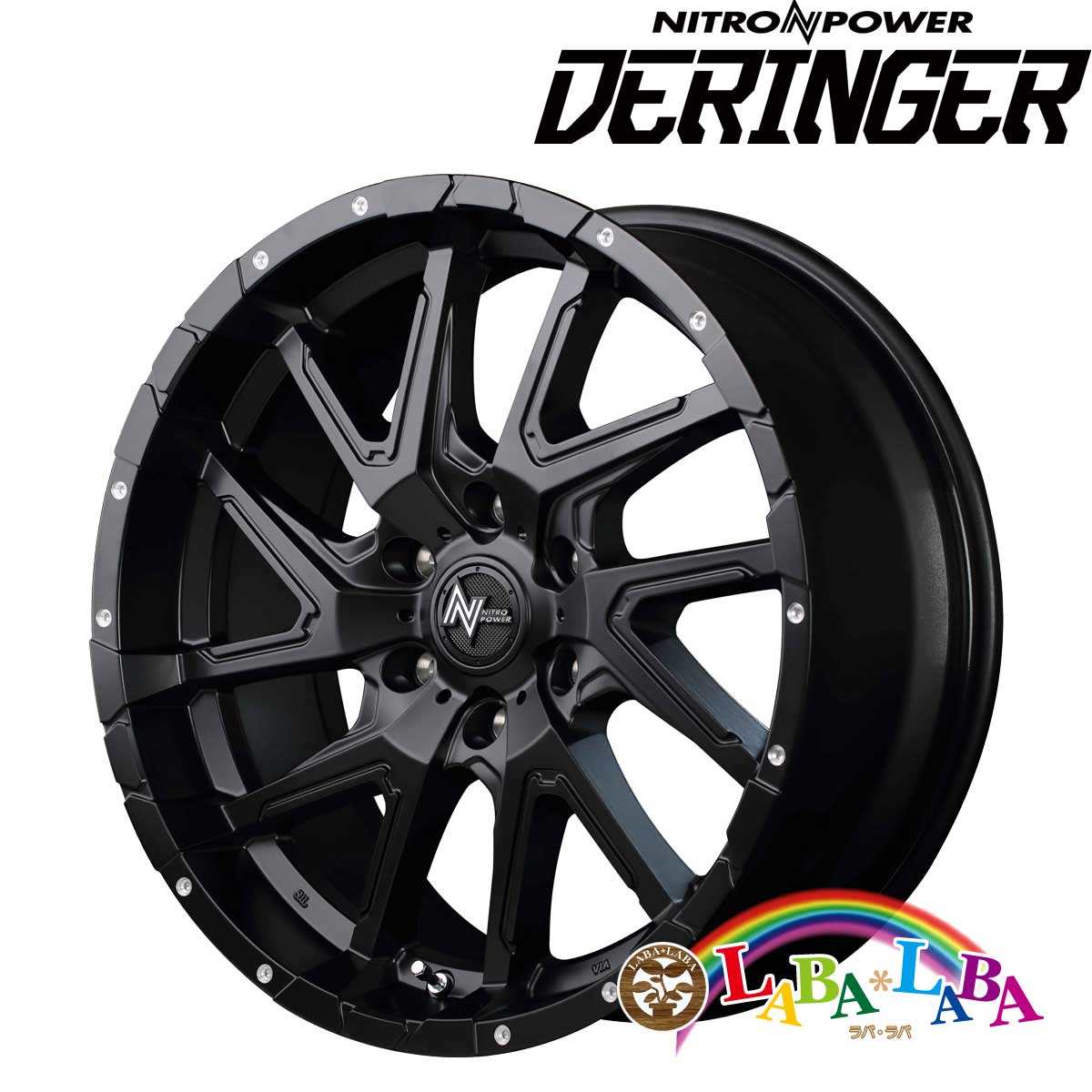 ホイール 16インチ 16×6.5J +38 PCD139 6穴 MID NITRO POWER DERINGER 4本セット (1665 +38 139-6H)