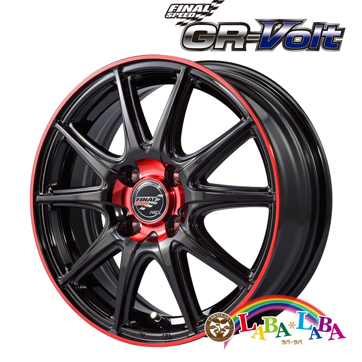 Rakuten - ホイール 16インチ 16×6.0J +43 PCD100 4穴 MID FINAL SPEED GR VOLT 4本セット (1660 +43 100-4H)