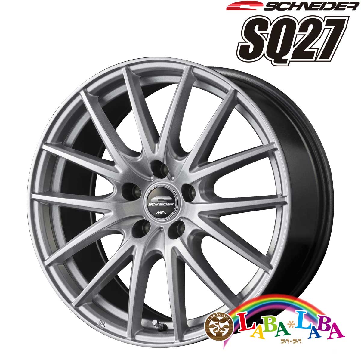 ホイール 17インチ 17×7.0J +48 PCD114 5穴 MID SCHNEIDER SQ27 4本セット (1770 +48 114-5H)