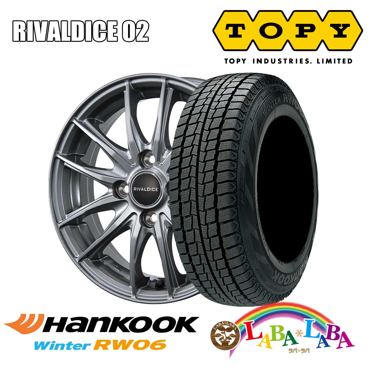 【期間限定★エントリーでポイント5倍】ホイールセット 4本セット 12インチ ホイール 12×3.5J +44 PCD100 4H スタッドレス HANKOOK RW06 145R12 6PR 2024年製 ●