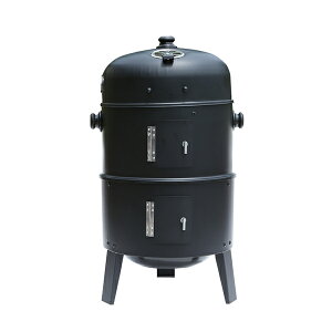 BBQコンロ スモーカー＆グリル 燻製器 蒸し器 焼肉グリル 3in1 バーベキューコンロ キャンプ アウトドア スモークグリル【送料無料】###BBQコンロPY8501###