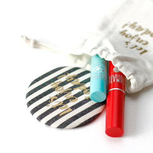 【缶バッジみたいなミラー】ヘイリー ミラー チェック（グリーンorレッド）《おしゃれ/大人/かわいい/可愛い》