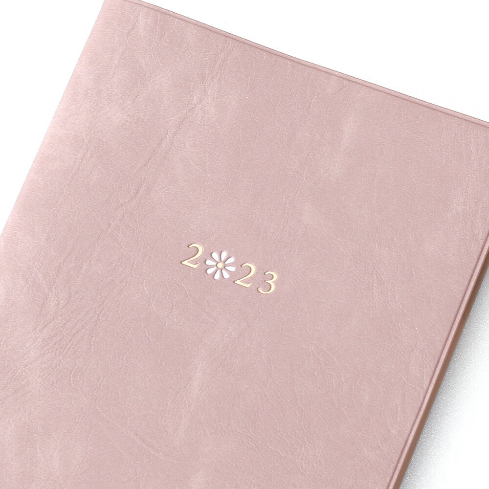 【2023年手帳】B6サイズ 手帳カバー ペタル(ネイビー/ピンク/ベージュ)《花柄/おしゃれ/大人/かわいい/可愛い》