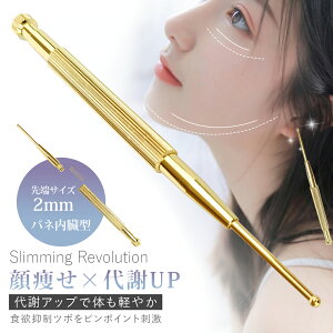 【ポイント15倍★即納可能!】耳ツボ スティック ツボ押し棒 バネ式 耳つぼマッサージ棒 耳ツボ押し ツボ探し 位置確認 丸い先端 ダイエット 肩こり 痛いところ 耳ツボ棒 ノック式 真鍮製 ツボ押しペン ドット棒 ピンポイント 圧痛点 調 耳つぼ ボ押し棒