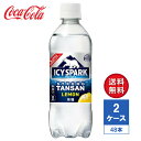 【メーカー直送】アイシー・スパーク from カナダドライ レモン 強炭酸水 無糖 490ml PET 2ケース(48本入)【送料無料】