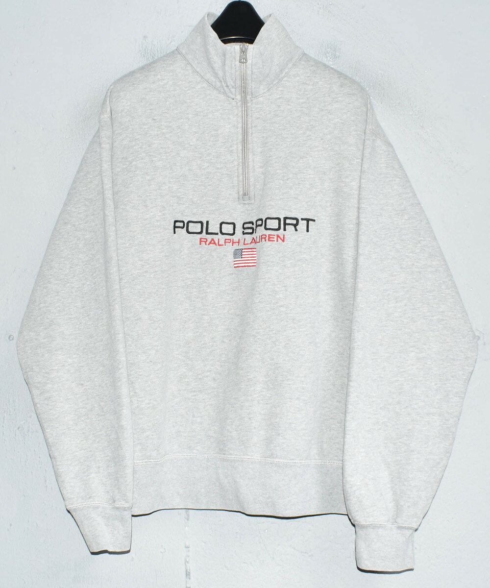 【中古】 POLO SPORT RALPH LAUREN ハイネック ハーフジップ スウェット 海外直輸入USED品