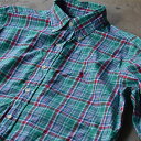 Ralph Lauren “CLASSIC FIT” チェック ボタンダウンシャツ - S - グリーン