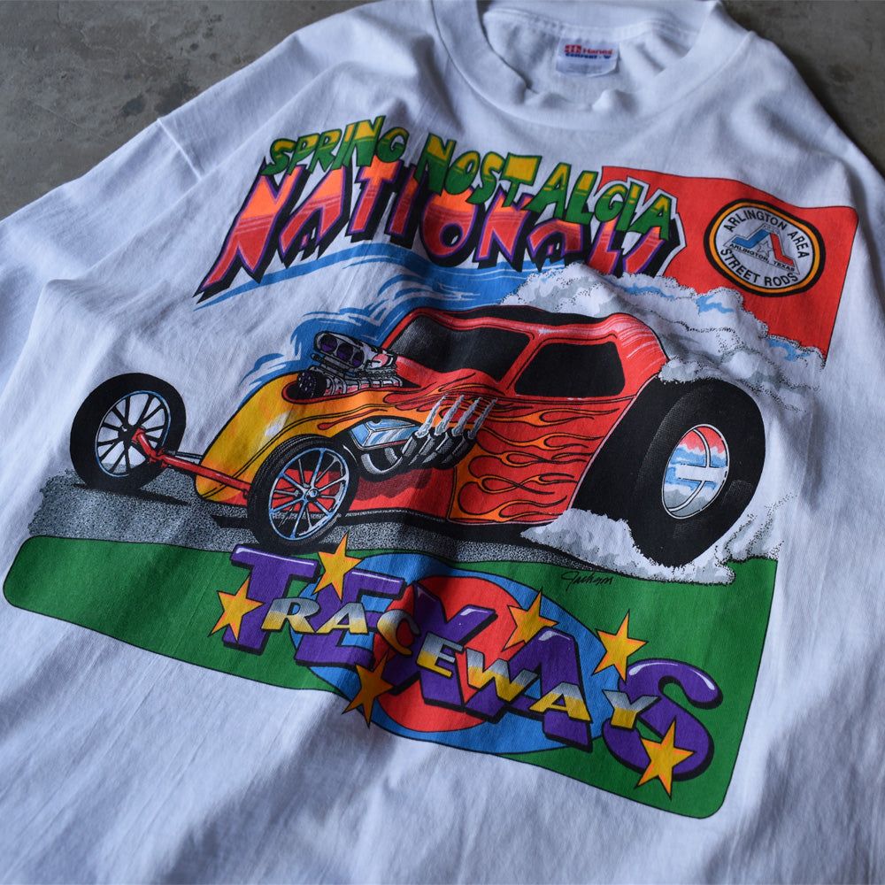 【中古】Y2K　”TEXAS RACEWAY” レーシング Tee　USA製　220725