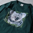 【中古】Y2K EARTH FOUNDATION/アースファウンデイション “koala” アニマルプリントTee USA製 220806