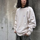 【中古】90's Champion/チャンピオン BEG 目付き RWスウェット 230212