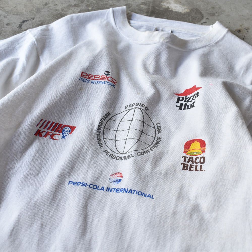 90's　PEPSICO/ペプシコ brand logo Tee　USA製　220701