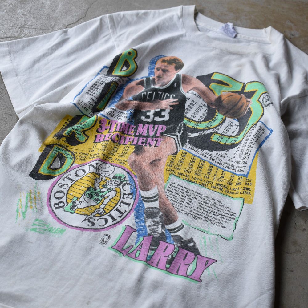 80's@NBA Boston Celtics/{XgEZeBbNX g#33 Larry Birdh Tee@USA@220709