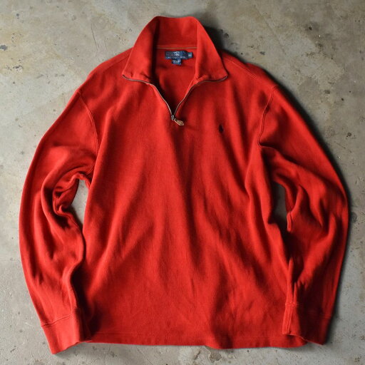 【中古】90's Polo Ralph Lauren/ポロ ラルフ ローレン ハーフジップ プルオーバー 230612 【中古】90's Polo Ralph Lauren/ポロ ラルフ ローレン ハーフジップ プルオーバー 230612