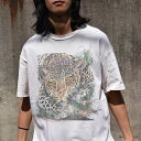 【中古】90's Cheetah/チーター アニマルプリント Tシャツ USA製 230511(4)