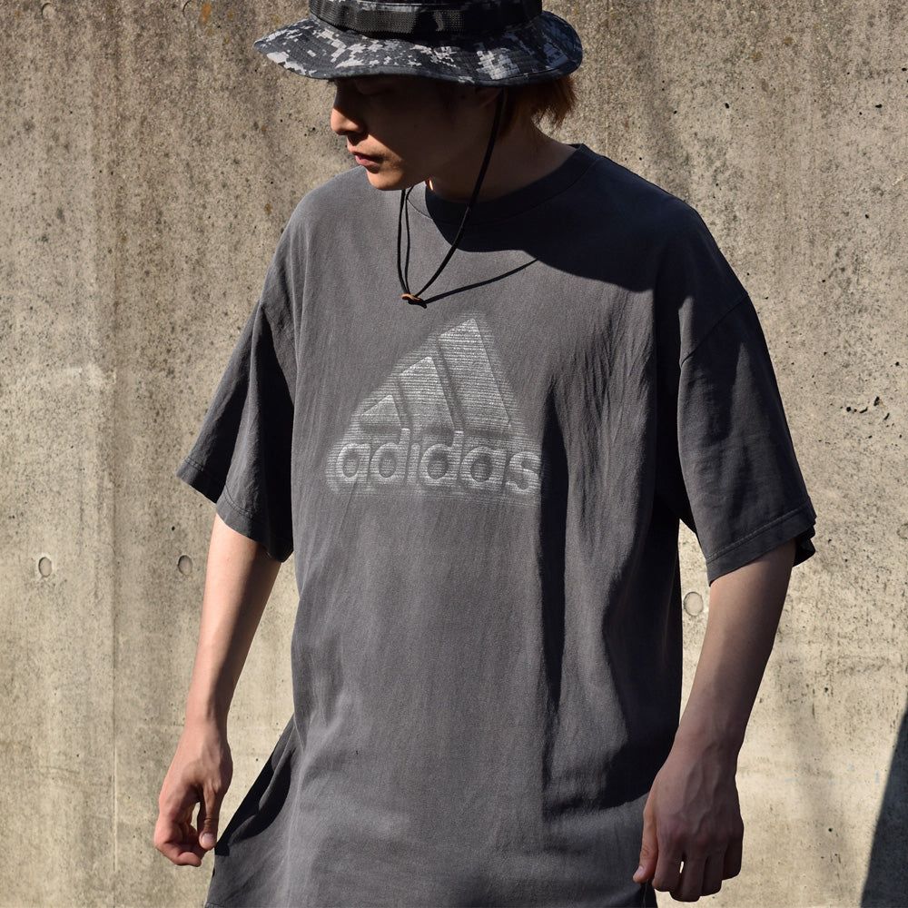 【中古】90's　adidas/アディダス パフォーマンスロゴ Tシャツ　USA製　230704