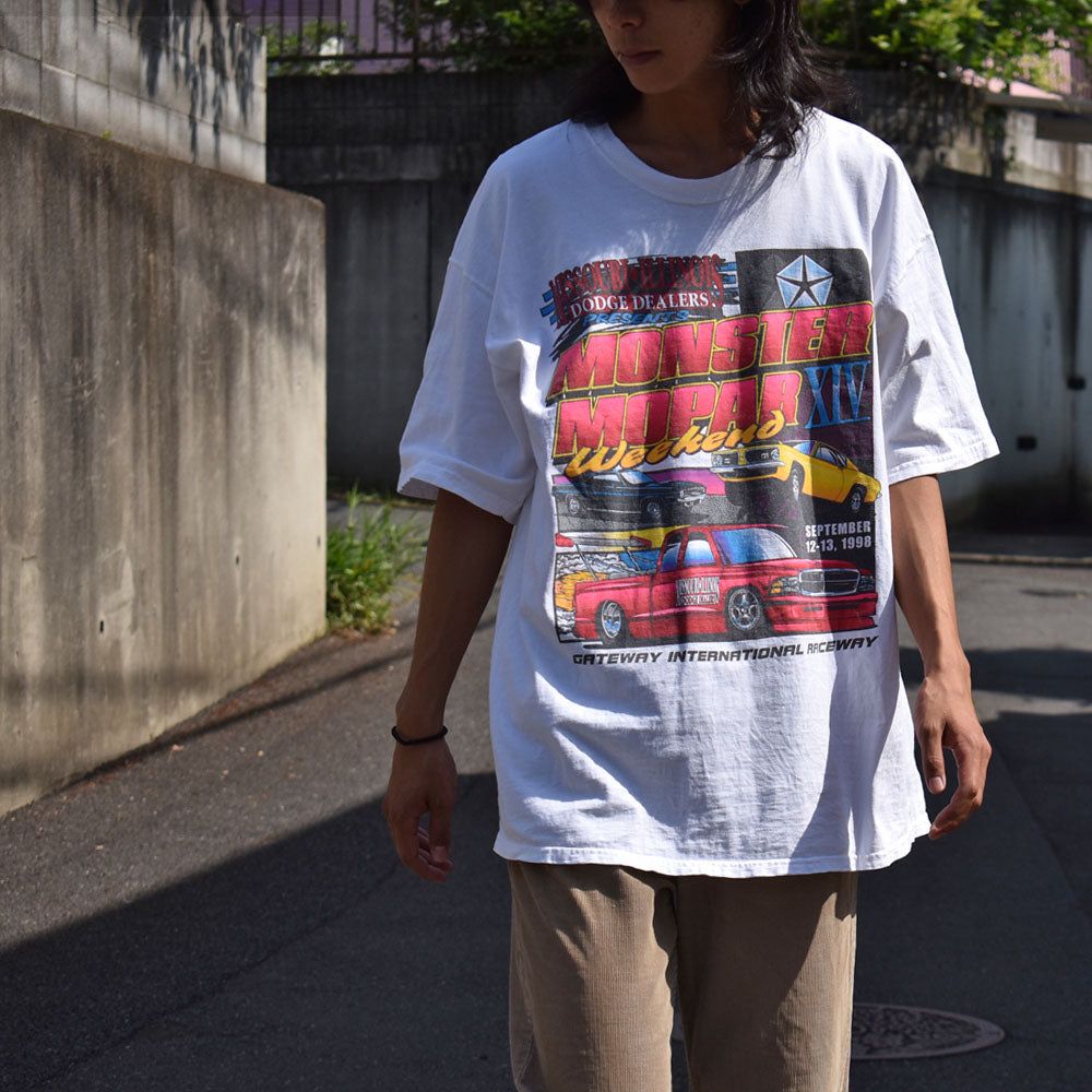 【中古】90's “Monster Mopar Weekend” レーシングTシャツ 230518