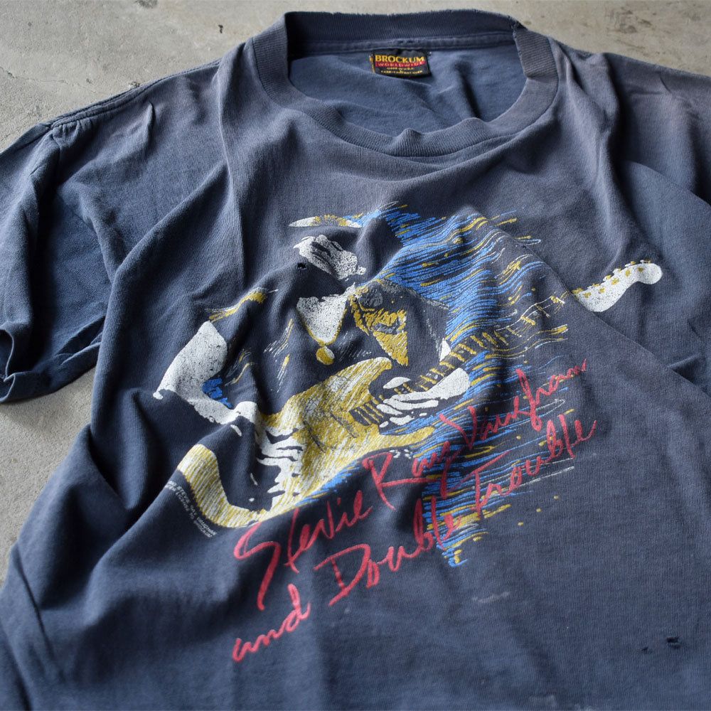 【中古】90’s Stevie Ray Vaughan/スティーヴィー レイ ヴォーン “Stevie Ray Vaughan Double Trouble” Tシャツ 230729