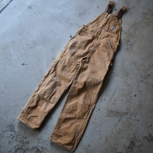 【中古】90's Carhartt/カーハート ダブルニー! ブラウンダック オーバーオール 220819 【中古】90's Carhartt/カーハート ダブルニー! ブラウンダック オーバーオール 220819