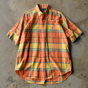 【中古】90's Ralph Lauren “BLAKE” マドラスチェック 半袖 ボタンダウンシャツ 240803 S2160(4)