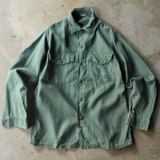 ’69 U.S.ARMY ステンシル入り ミリタリー ユーティリティシャツ 240703