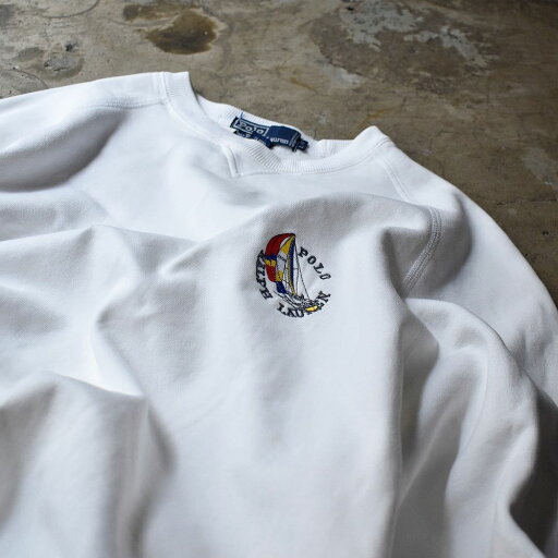 90's Polo Ralph Lauren セーリングロゴ刺繍 スウェット 240608H 90's Polo Ralph Lauren セーリングロゴ刺繍 スウェット 240608H