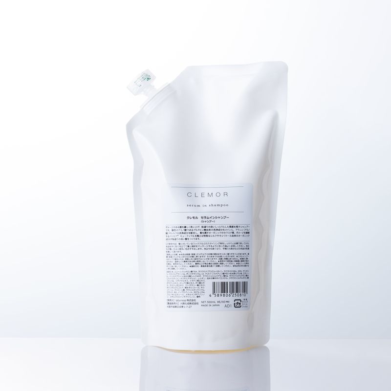 【公式】 ラビネス clemor クレモル セラム イン シャンプー 500ml 詰め替え レフィル トリートメント不要 オールインワンシャンプー ハナミズキの香り サロン品質 美容室専売 ラビリンス