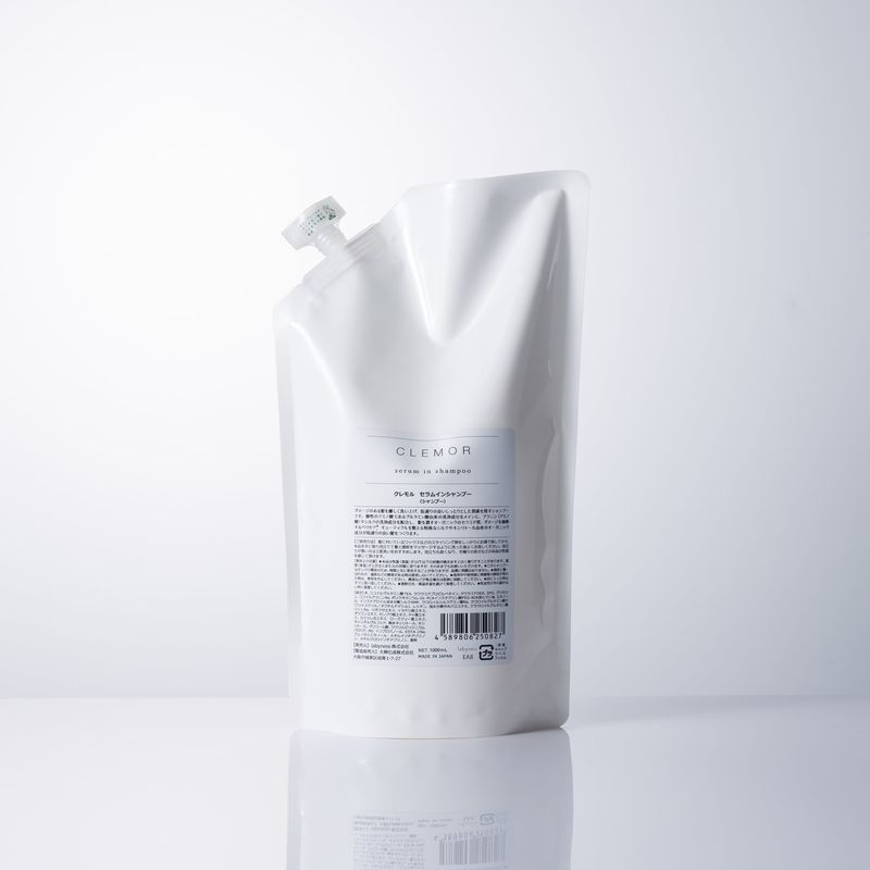 ラビネス clemor クレモル セラム イン シャンプー 1000ml 詰め替え レフィル トリートメント不要 オールインワンシャンプー ハナミズキの香り サロン品質 美容室専売 ラビリンス